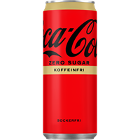 Coca Cola ZERO 33cl KOFFEINFRI (20st)